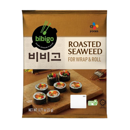 CJ BIBIGO Roasted Nori for Gimbap (10sheet) 22g (Case 50)