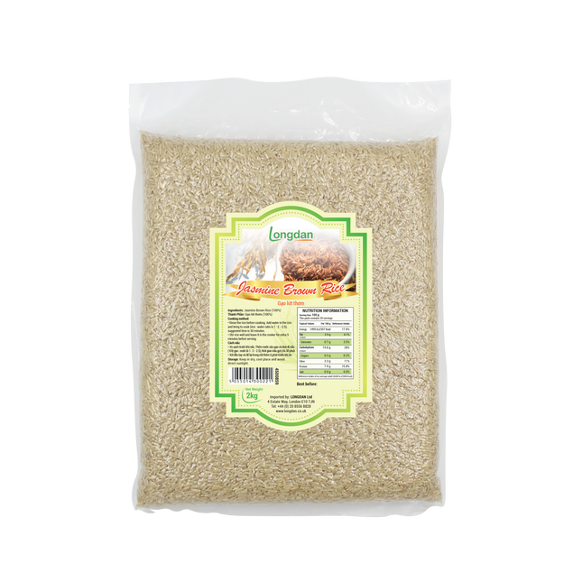 Longdan Jasmine Brown Rice 2kg (Case 5)