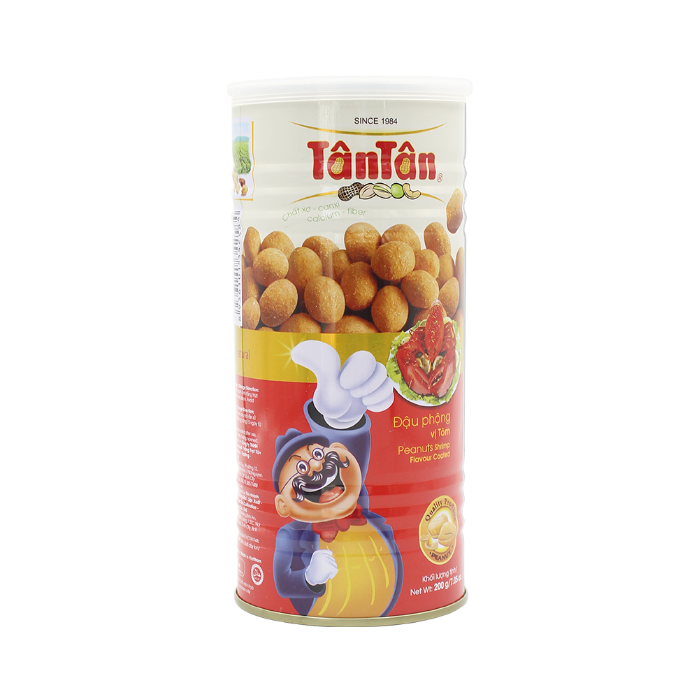 Tan Tan Peanuts Shrimp Flavour Coated 200G (Case 24)