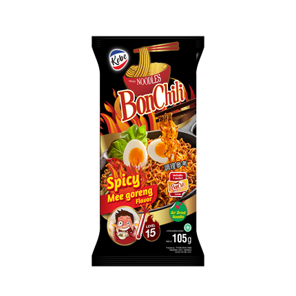 Kobe Mie Instant Noodle Bonchili Lv 15 105g (Case 24)