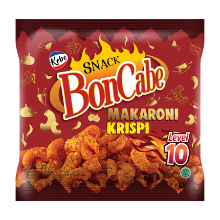 Kobe BonCabe Spicy Macaroni Snack Lv 10 (Case 60)