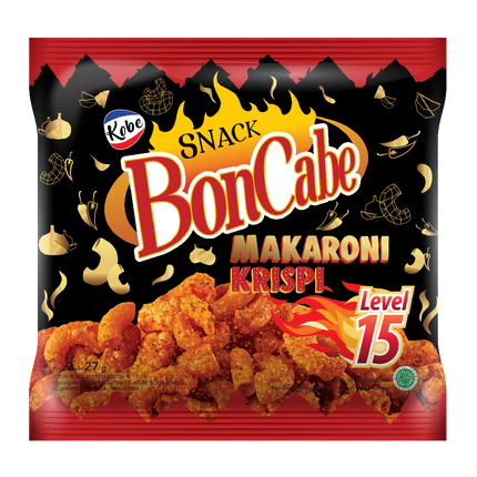 Kobe BonCabe Spicy Macaroni Snack Lv 15 (Case 60)