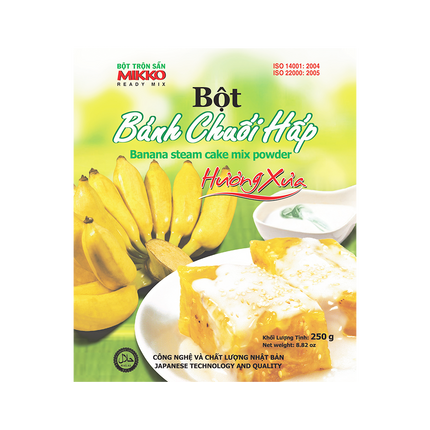 Mikko Banana Steam Cake Mix Powder 250g (Case 50)