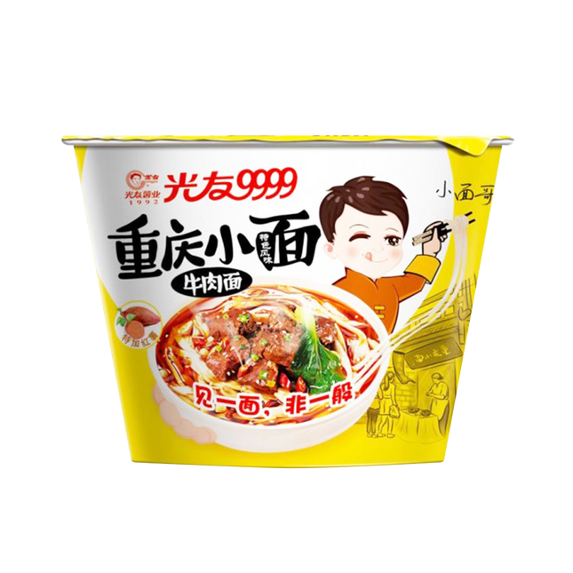 Guangyou Chongqing Bowl Instant Noodles - Beef 105g (Case 12)