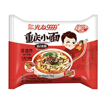 Guangyou Chongqing Instant Noodles - Spicy Hot 105g (Case 20)