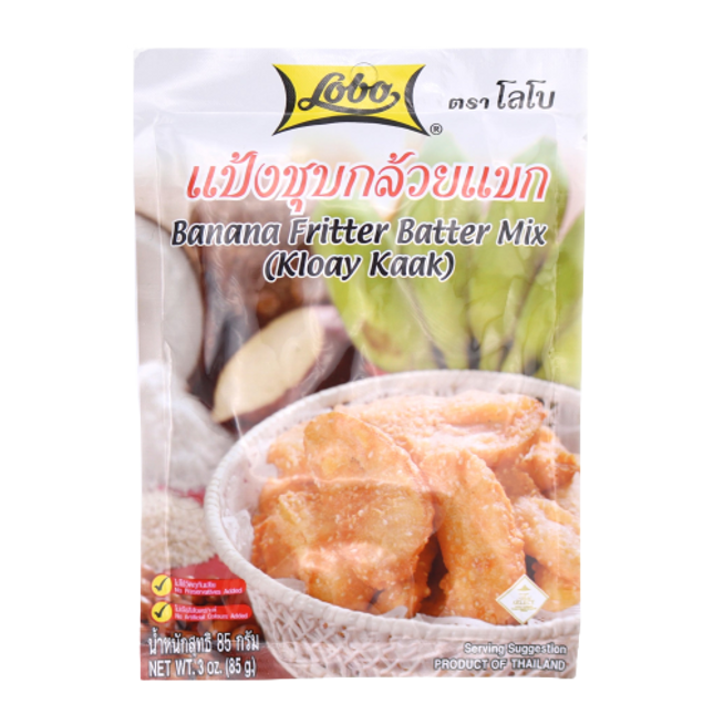LOBO Banana Fritter Batter Mix (Kloay Kaak) 85g (Case 24)