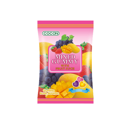 COCON Mix Gummy With Fruit Juice 100g (Case 18)