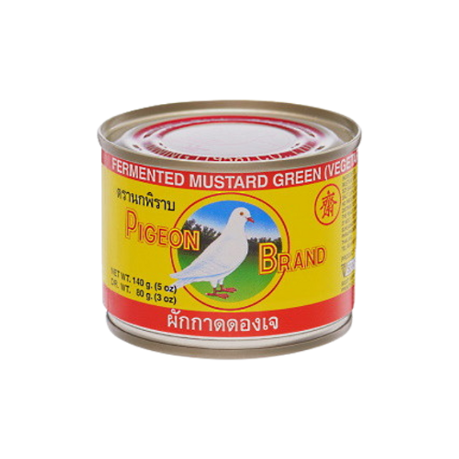 PIGEON Canned Vegetarian Pickled Mustard Green 140g (Case 48)