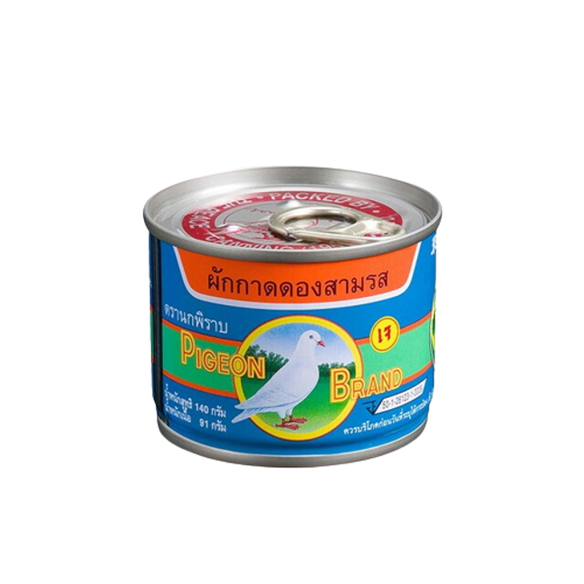 PIGEON Canned Fremented Rich Tasing Mustard Green 140g (Case 48)