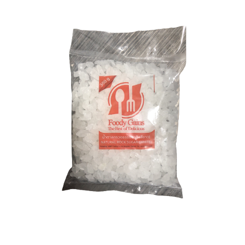 FOODY GAINS Natural Rock Sugar (White) 300g (Case 30)