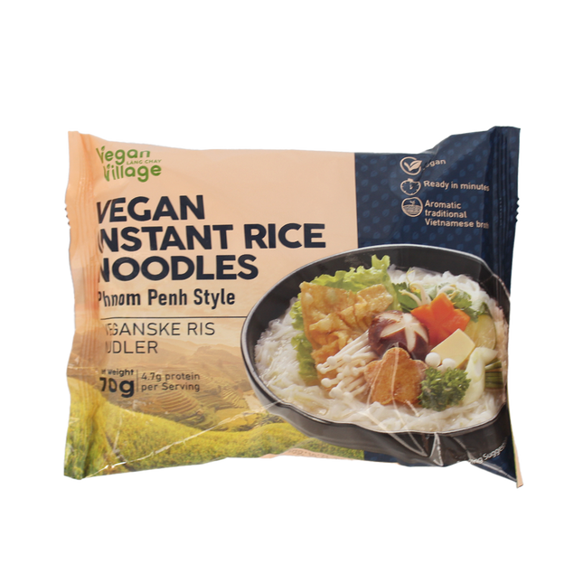 Vegan Village Vegan Instant Rice Noodles Phnom Penh Style 70g (Case 30)