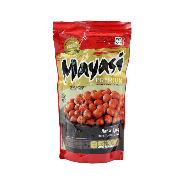Mayasi Peanut Premium Hot & Spicy Flv 80g (Case 30)