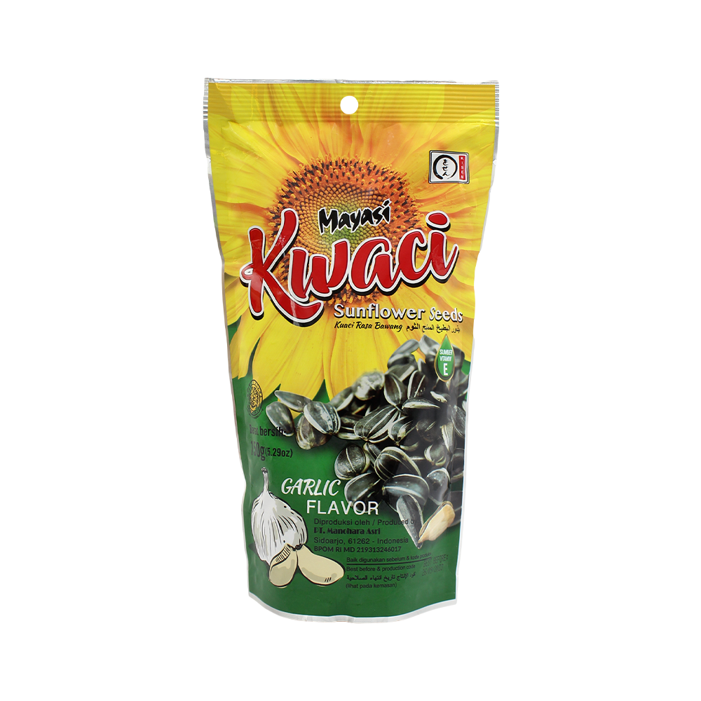Mayasi Kwaci Sunflower Seeds - Garlic Flv 150g (Case 48)