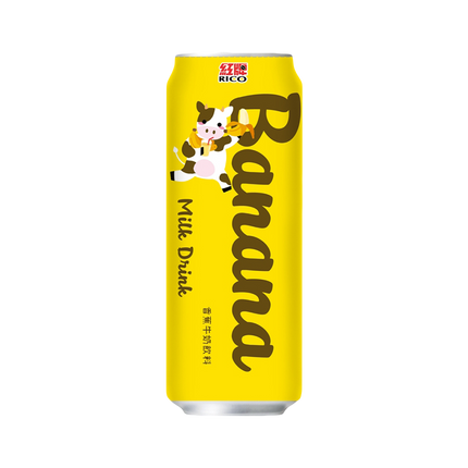 Rico Banana Milk Drink 480ml (Case 24)
