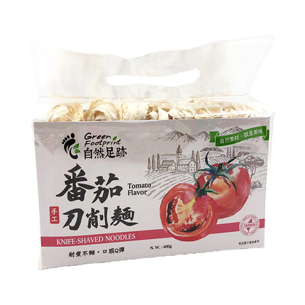 Green Footprint-Kinve Shaved Noodle(Tomato Flavor) 400g (Case 18)