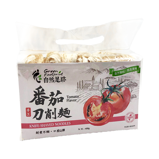 Green Footprint-Kinve Shaved Noodle(Tomato Flavor) 400g (Case 18)