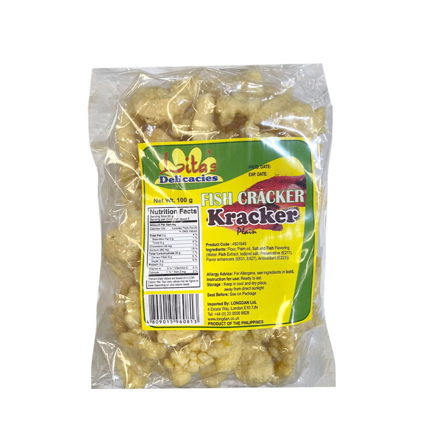 Lita Fish Cracker Plain 100g (Case 30)
