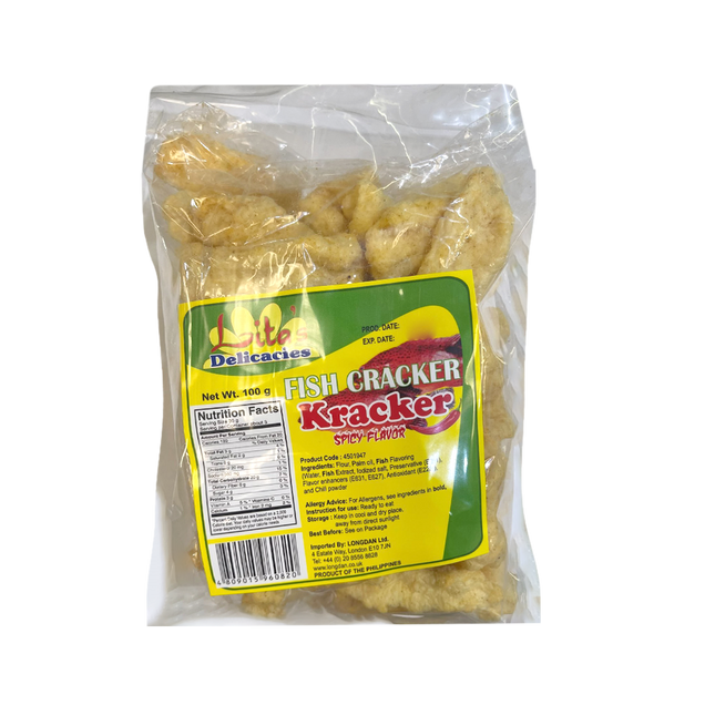 Lita Fish Cracker Spicy 100g (Case 30)