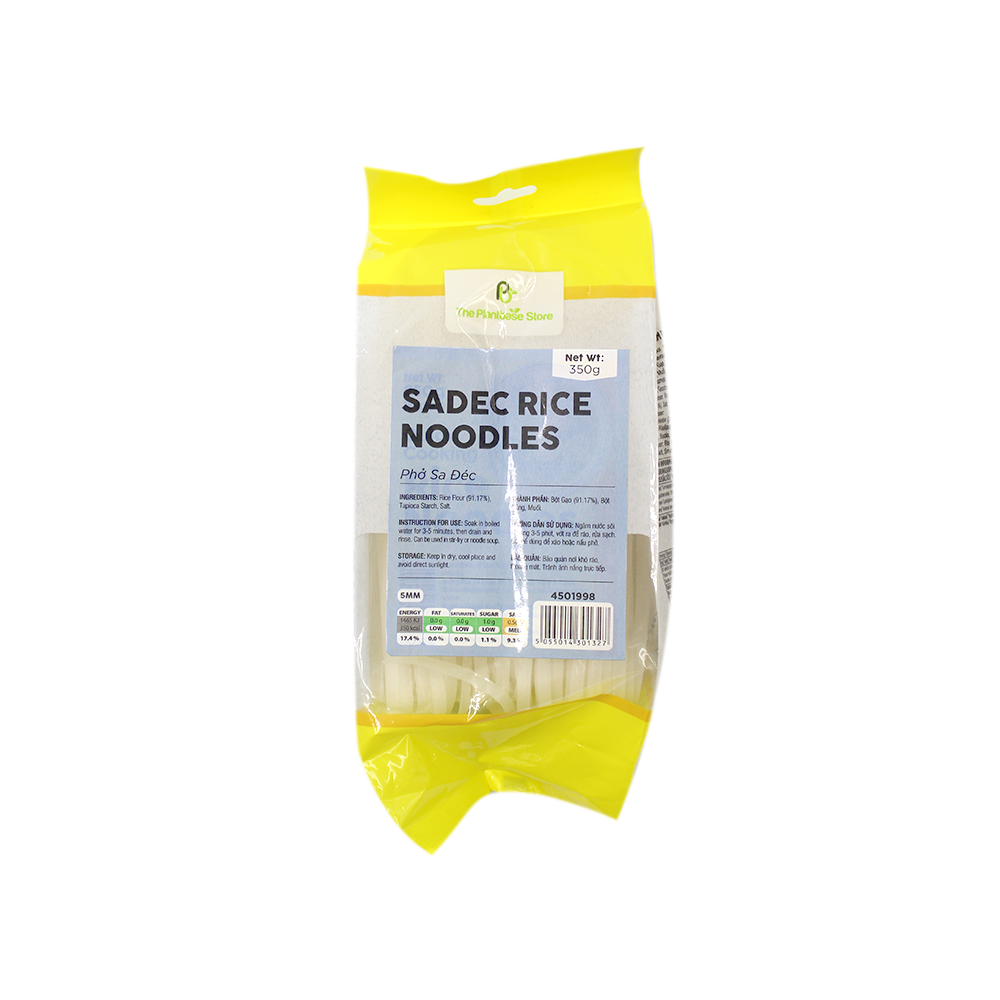 The Plantbase Store Sadec Rice Noodles 5mm 350g (Case 25)