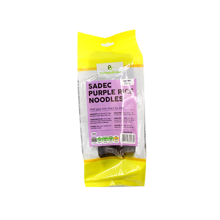 The Plantbase Store Sadec Purple Rice Noodles 3mm 350g (Case 25)