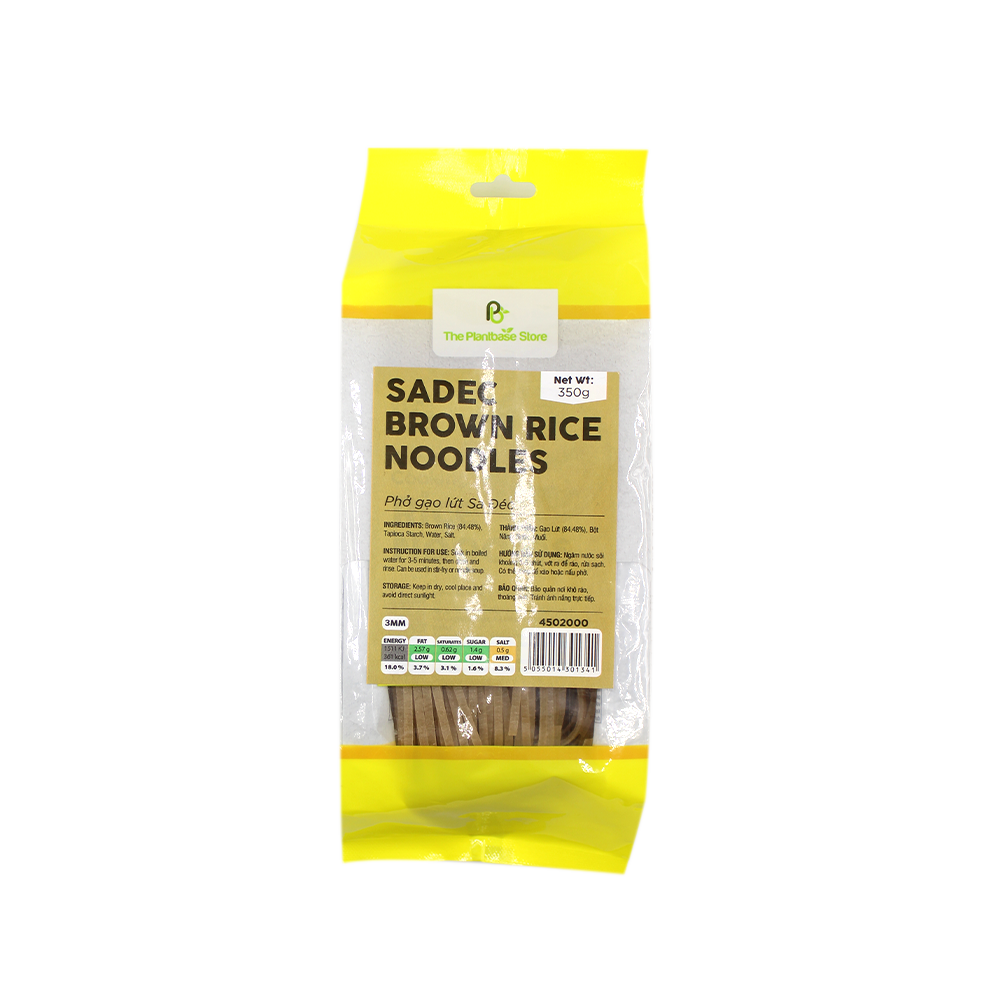The Plantbase Store Sadec Brown Rice Noodles 350g (Case 25)