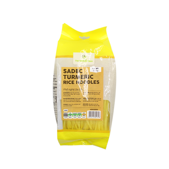 The Plantbase Store Sadec Turmeric Rice Noodles 350g (Case 25)