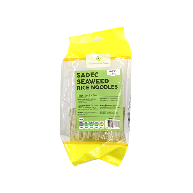 The Plantbase Store Sadec Seaweed Rice Noodles 350g (Case 25)