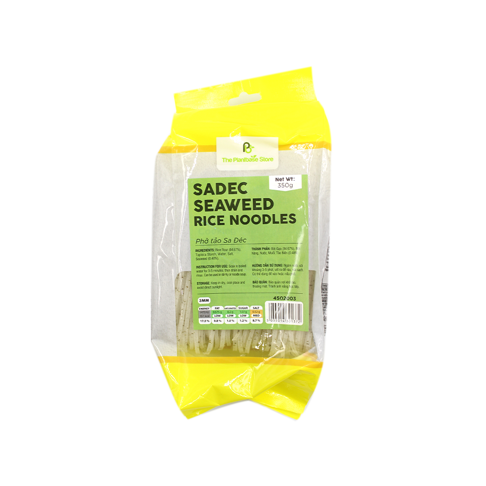 The Plantbase Store Sadec Seaweed Rice Noodles 350g (Case 25)