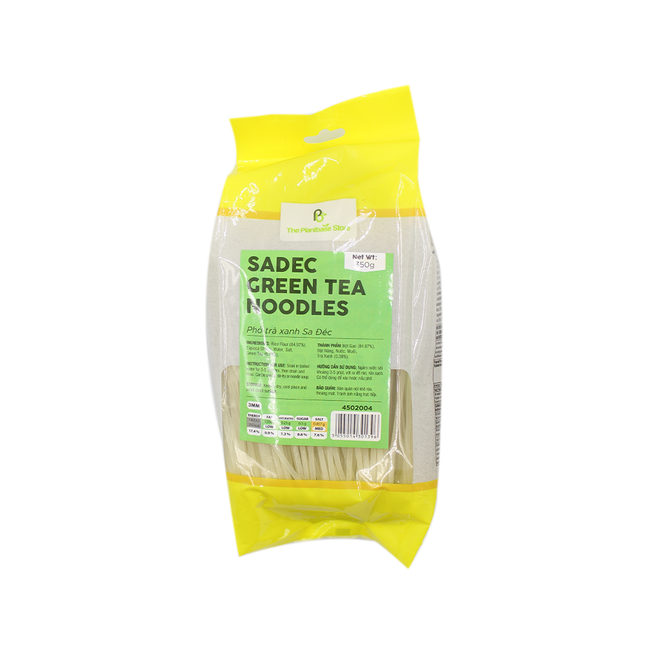 The Plantbase Store Sadec Green Tea Rice Noodles 350g (Case 25)