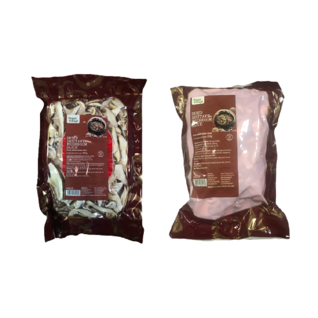 Vegan Village Dried Shiitake Mushroom Slice 250g (Case 40)