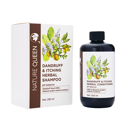 Nature Queen Dandruff & Itching Herbal Shampoo 250ml (Case 60)