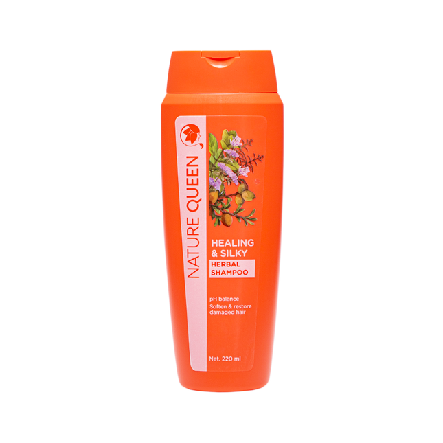 Nature Queen Healing & Silky Herbal Shampoo 220ml (Case 50)
