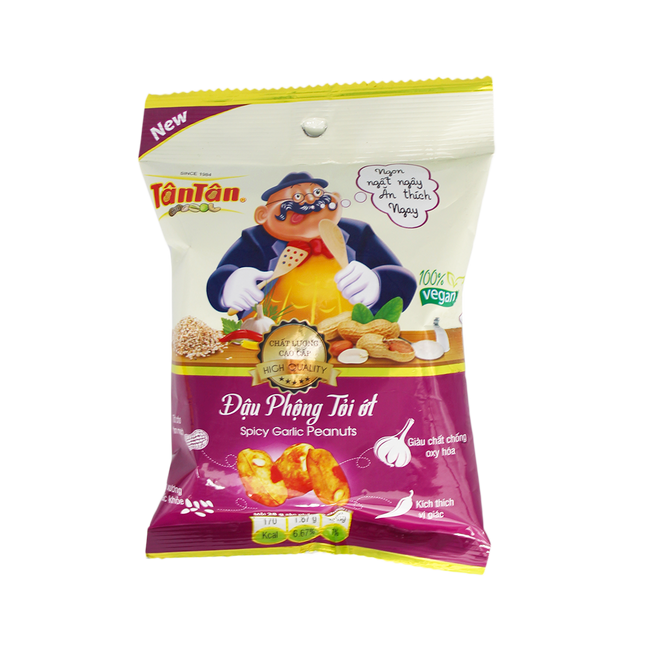 Tan Tan Spicy Garlic Peanuts 42G (Case 80)