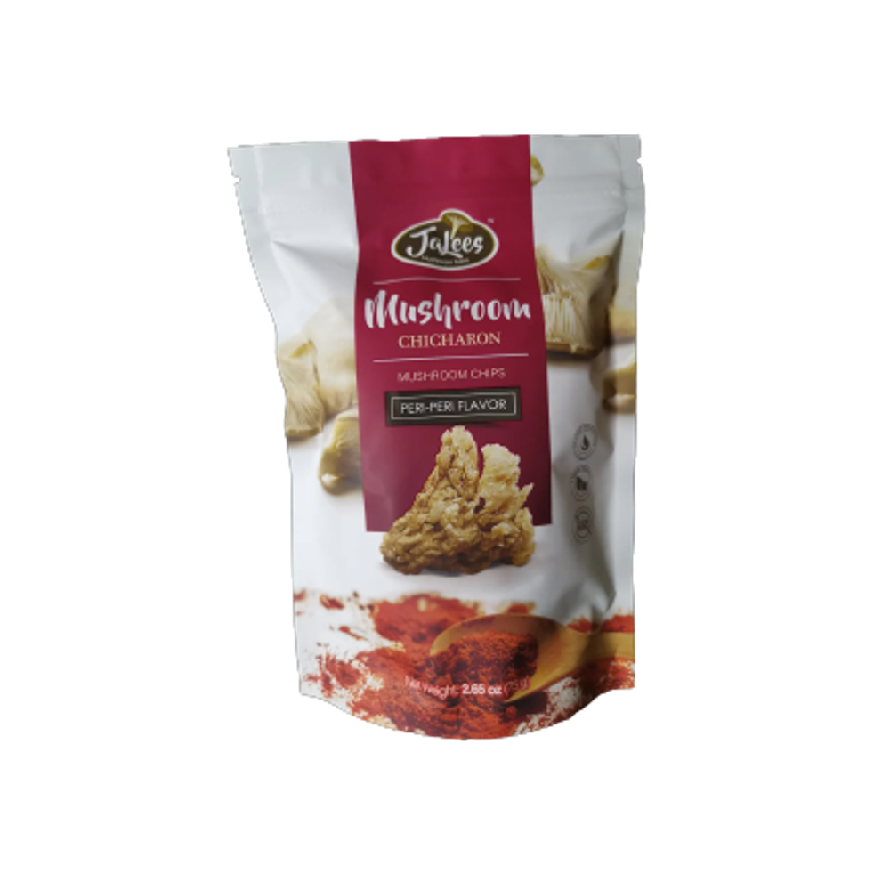 Ja Lees Farm Mushroom Chicharon Peri Peri 75g (Case 24)