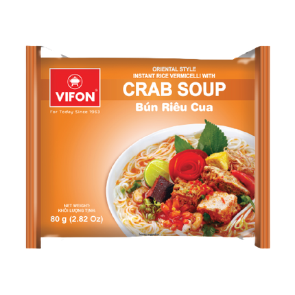 Vifon Oriental Style Vermicelli Sour Crab Soup 80gr (Case 30)