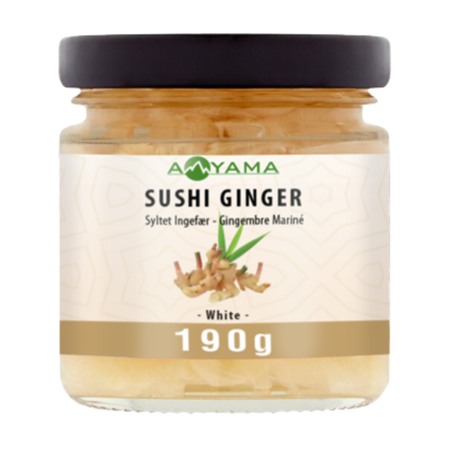 Aoyama Sushi Ginger White In Jar 190g (Case 12)