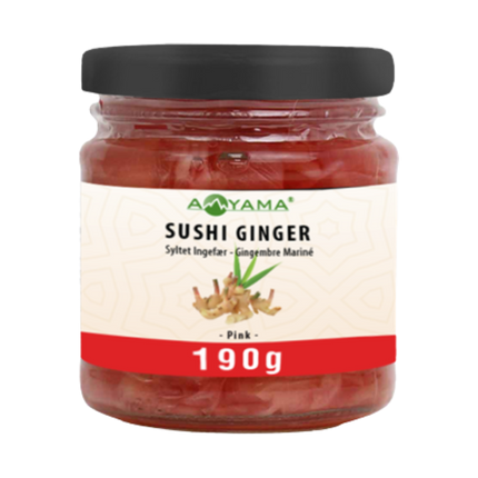 Aoyama Sushi Ginger Pink In Jar 190g (Case 12)