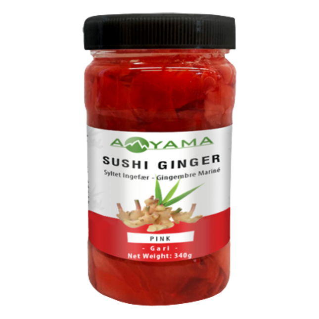 Aoyama Sushi Ginger Pink In Jar 340g (Case 12)