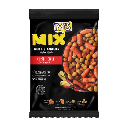 Iyes Mix Nut - Chili & Corn 60g (Case 40)