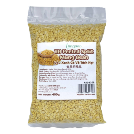 LONGDAN Peeled Split Mung Bean 400g (Case 25)