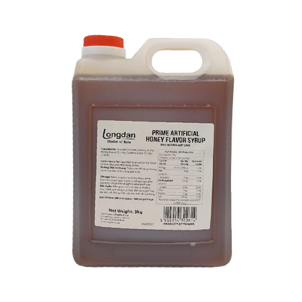 Longdan Prime Artificial Honey Flavor Syrup 3kg (Case 10)