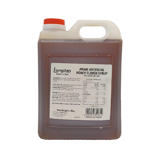 Longdan Prime Artificial Honey Flavor Syrup 3kg (Case 10)