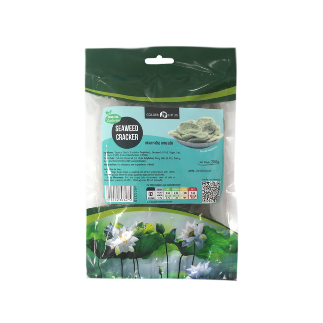 Golden Lotus Seaweed Cracker 200G (Case 25)