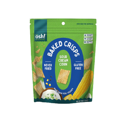 Oh So Healthy! Sour Cream Corn Veggie Crisps 50g (Case 24)