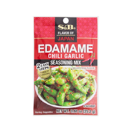 S&B Seasoning Mix Chili Garlic Edamame 25G (Case 60)