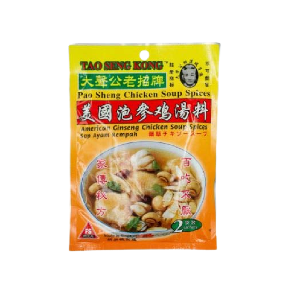 TOA SENG KONG Ginseng Chicken Soup Spices 40g (Case 100)