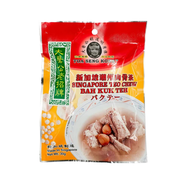 TOA SENG KONG Singarpore Teo Chew Bah Kuk Teh 30g (Case 100)