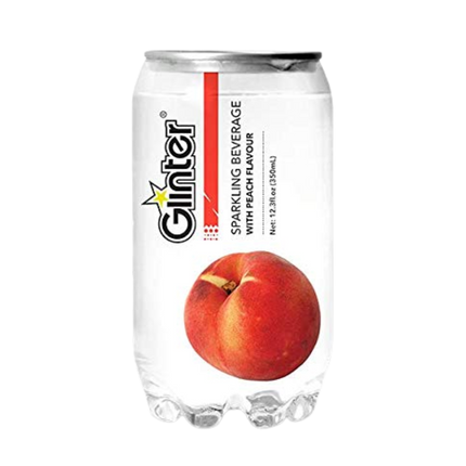 GLINTER Peach Sparkling Water 350ml (Case 24)