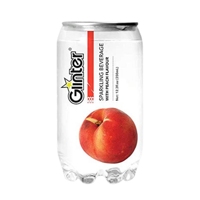 GLINTER Peach Sparkling Water 350ml (Case 24)