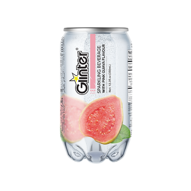 GLINTER Pink Guava Sparkling Water 350ml (Case 24)